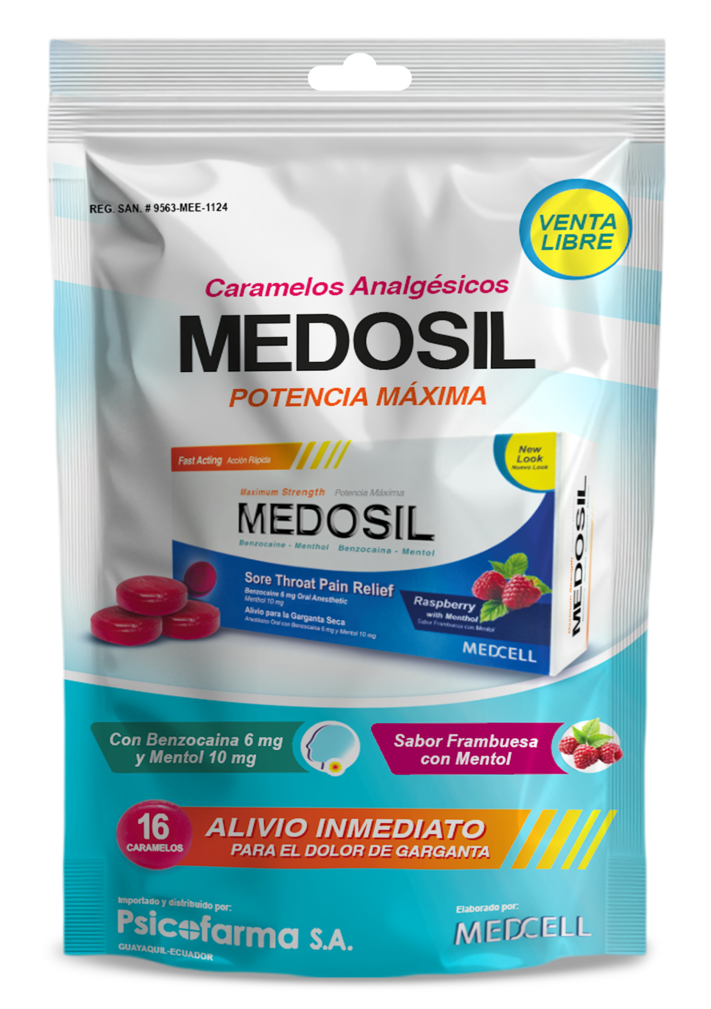 Medosil caramelos analgésicos